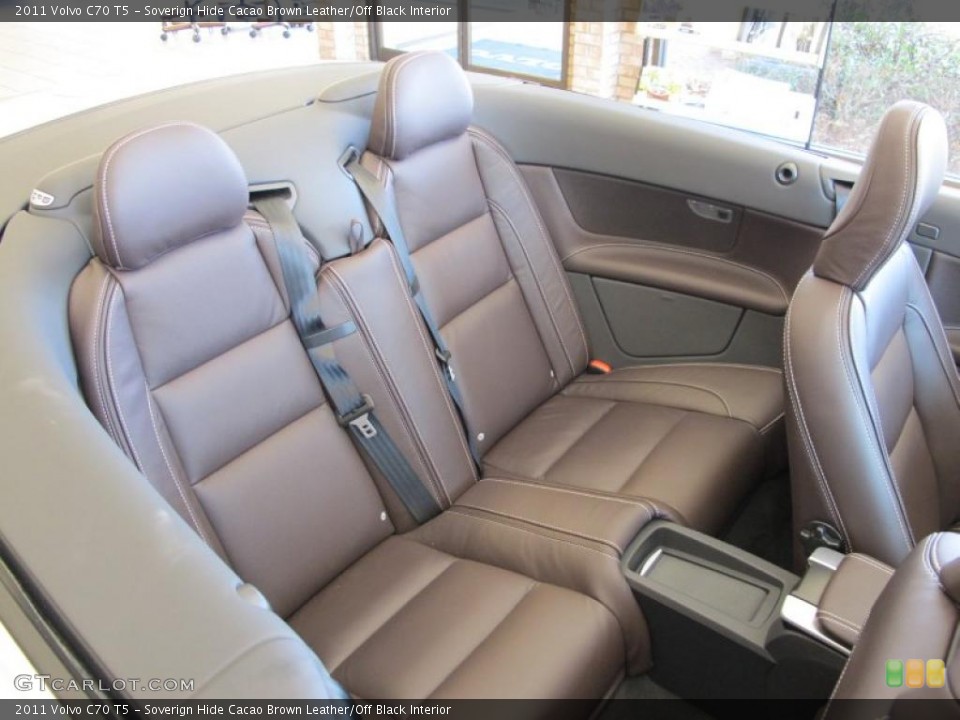 Soverign Hide Cacao Brown Leather/Off Black Interior Photo for the 2011 Volvo C70 T5 #46785690