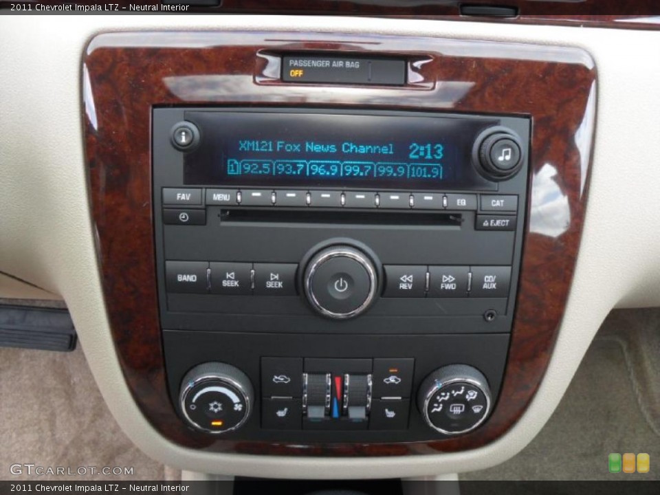 Neutral Interior Controls for the 2011 Chevrolet Impala LTZ #46785969