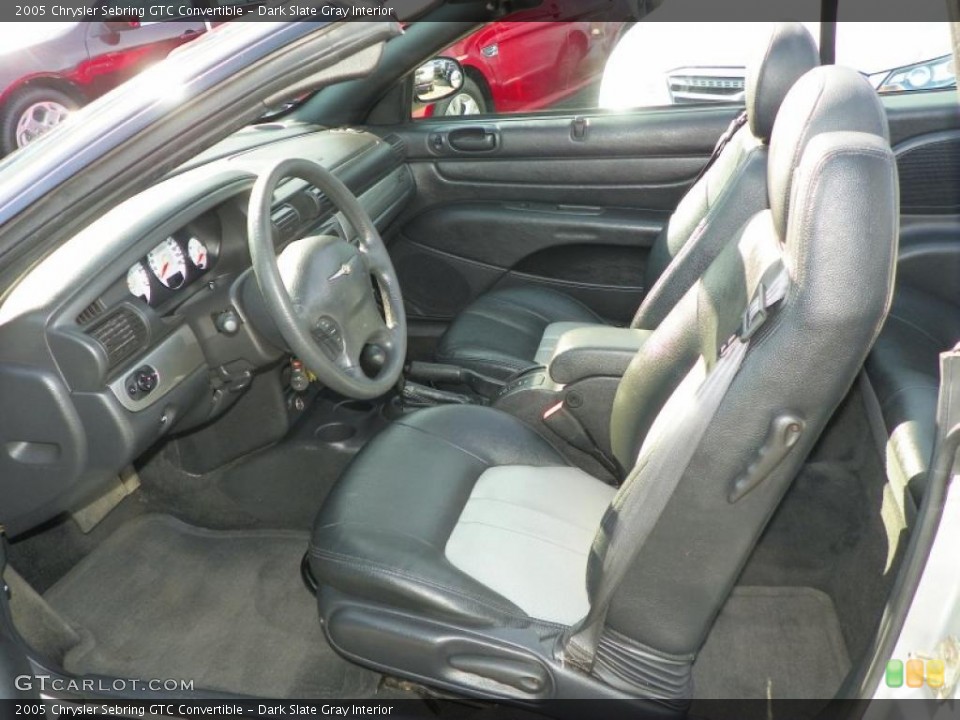 Dark Slate Gray Interior Photo for the 2005 Chrysler Sebring GTC Convertible #46785990