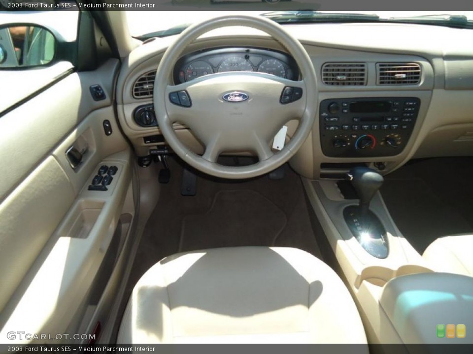 Medium Parchment Interior Dashboard for the 2003 Ford Taurus SES #46788690