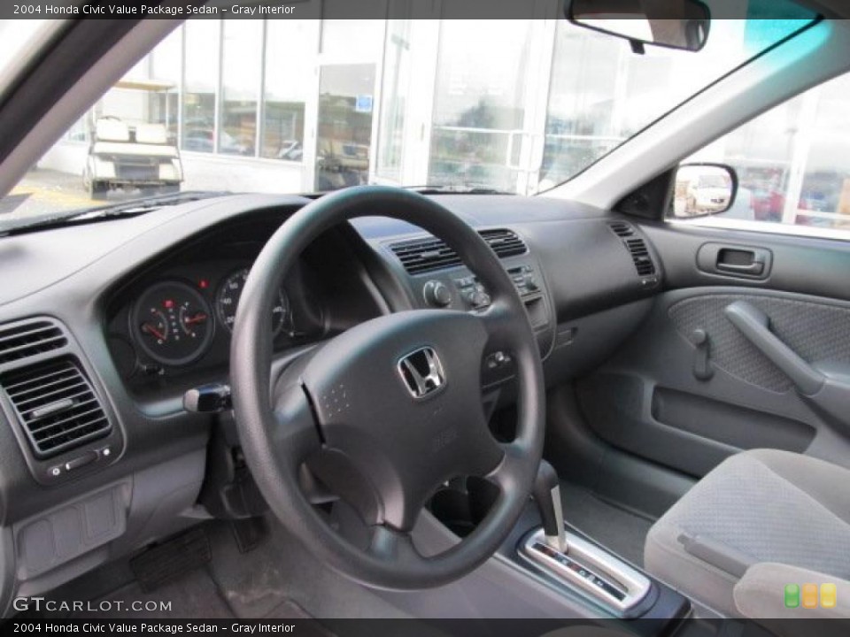 Gray Interior Photo for the 2004 Honda Civic Value Package Sedan #46789812