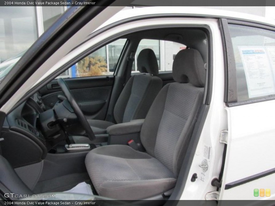 Gray Interior Photo for the 2004 Honda Civic Value Package Sedan #46789842