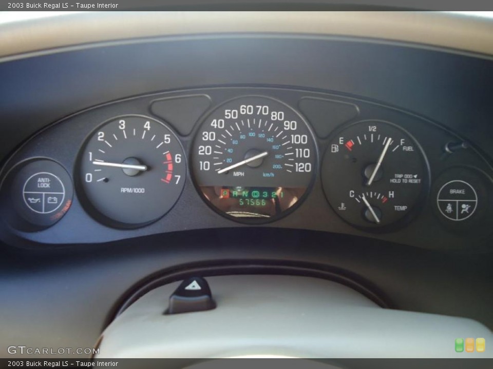 Taupe Interior Gauges for the 2003 Buick Regal LS #46790454