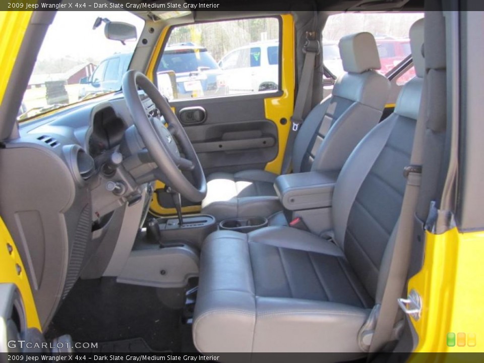 Dark Slate Gray/Medium Slate Gray Interior Photo for the 2009 Jeep Wrangler X 4x4 #46790937