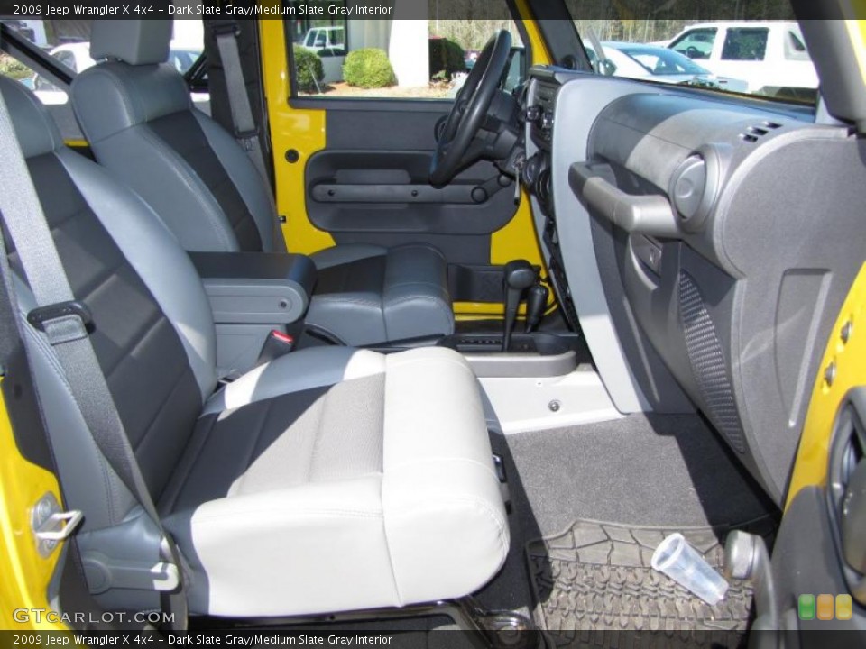 Dark Slate Gray/Medium Slate Gray Interior Photo for the 2009 Jeep Wrangler X 4x4 #46790982