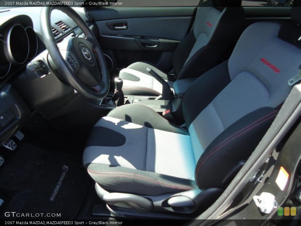 Gray/Black Interior Photo for the 2007 Mazda MAZDA3 MAZDASPEED3 Sport #46791099