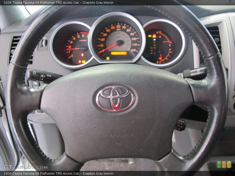 Graphite Gray Interior Steering Wheel for the 2006 Toyota Tacoma V6 PreRunner TRD Access Cab #46791291