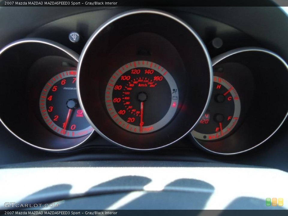 Gray/Black Interior Gauges for the 2007 Mazda MAZDA3 MAZDASPEED3 Sport #46791468