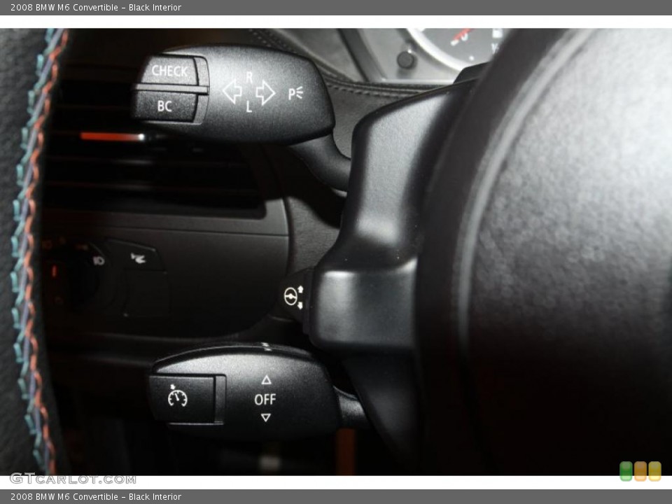 Black Interior Controls for the 2008 BMW M6 Convertible #46791723