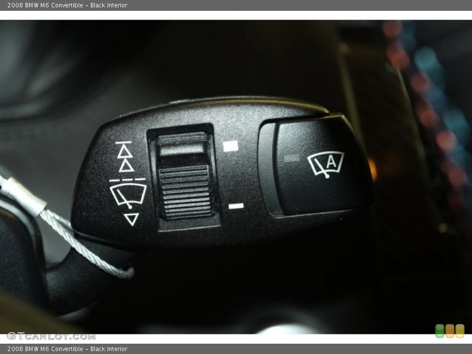 Black Interior Controls for the 2008 BMW M6 Convertible #46791750