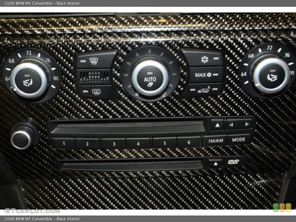 Black Interior Controls for the 2008 BMW M6 Convertible #46792074