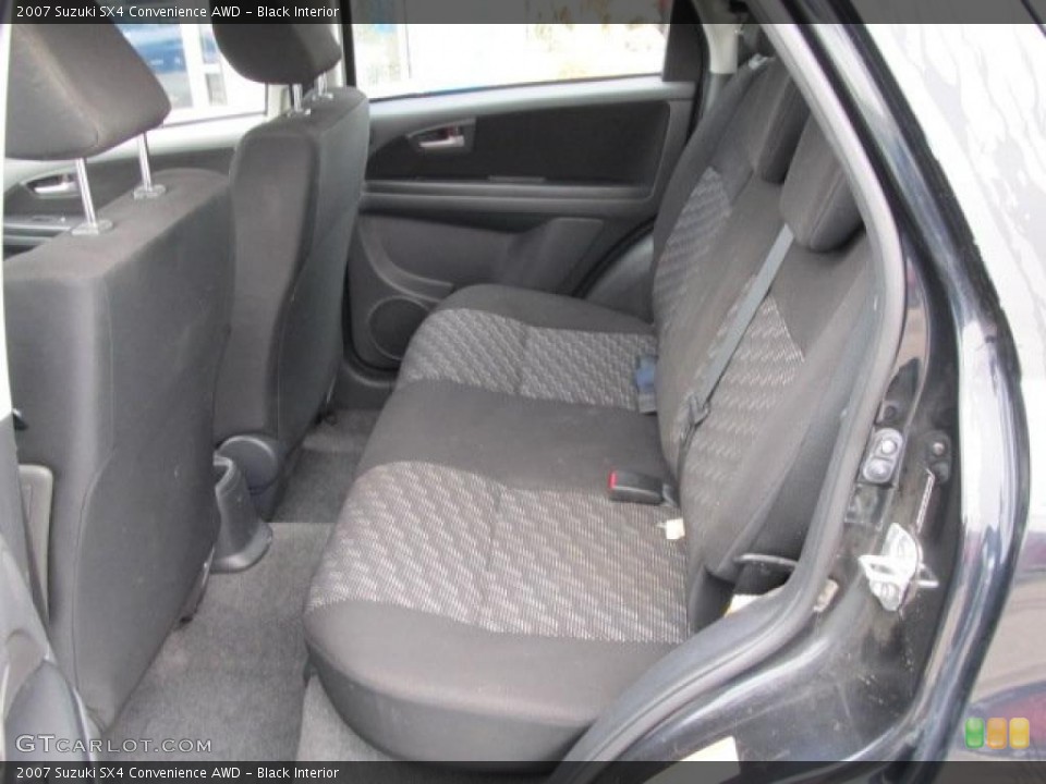 Black Interior Photo for the 2007 Suzuki SX4 Convenience AWD #46792182