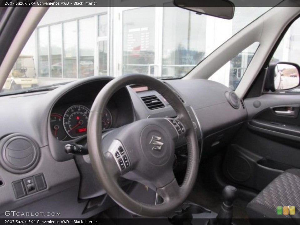 Black Interior Dashboard for the 2007 Suzuki SX4 Convenience AWD #46792200