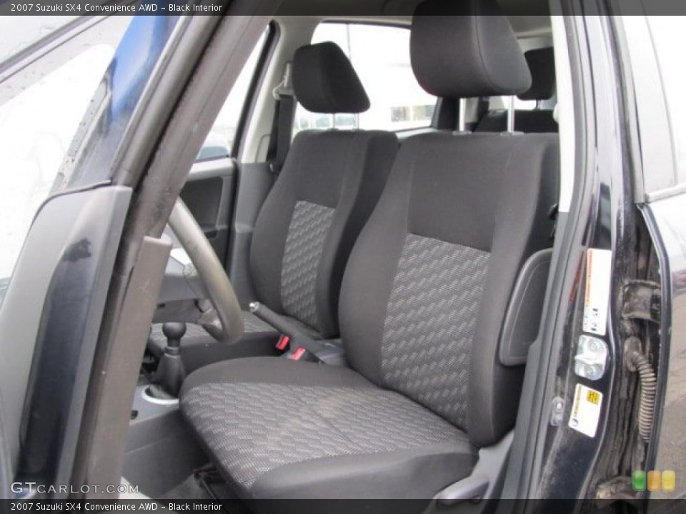 Black Interior Photo for the 2007 Suzuki SX4 Convenience AWD #46792224
