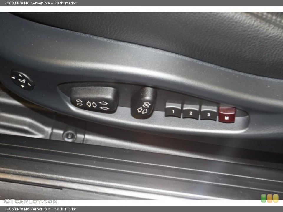 Black Interior Controls for the 2008 BMW M6 Convertible #46792236