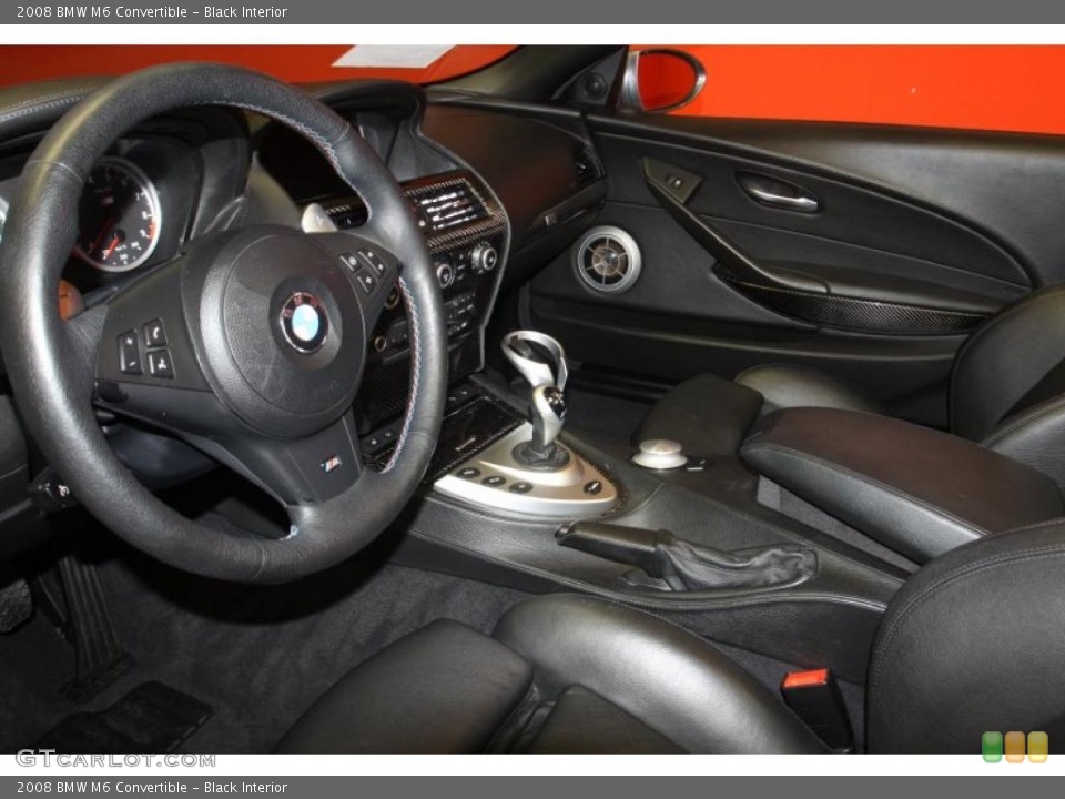 Black Interior Photo for the 2008 BMW M6 Convertible #46792266