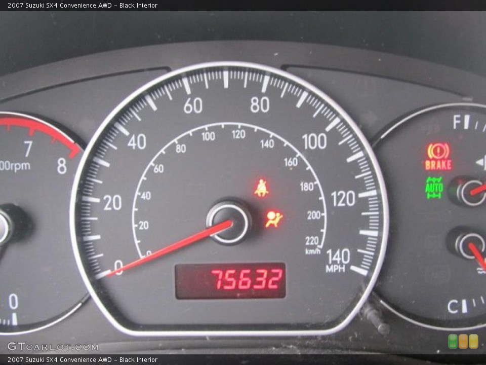 Black Interior Gauges for the 2007 Suzuki SX4 Convenience AWD #46792314