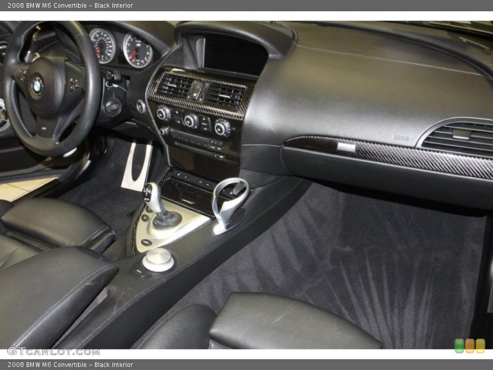 Black Interior Dashboard for the 2008 BMW M6 Convertible #46792377