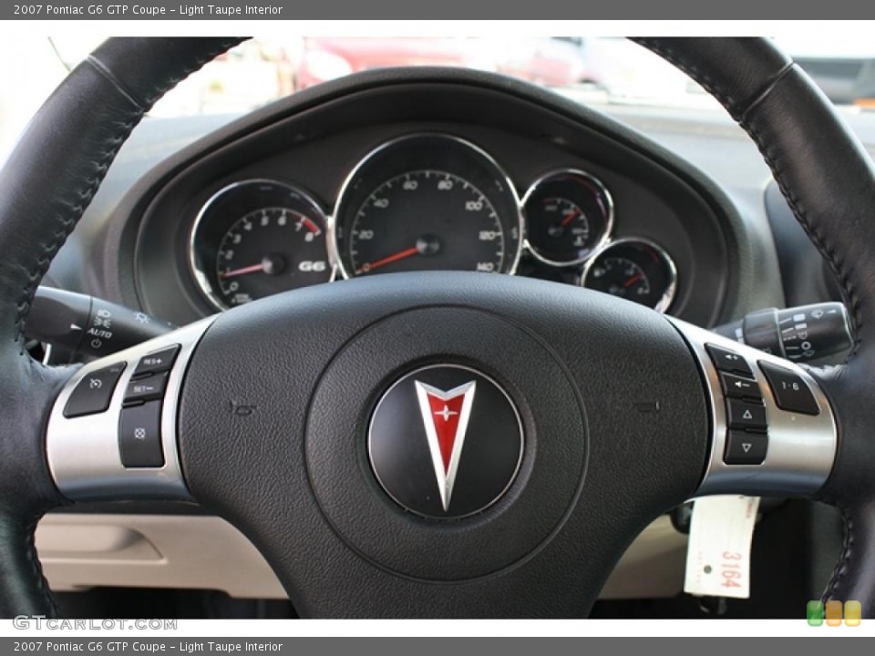 Light Taupe Interior Steering Wheel for the 2007 Pontiac G6 GTP Coupe