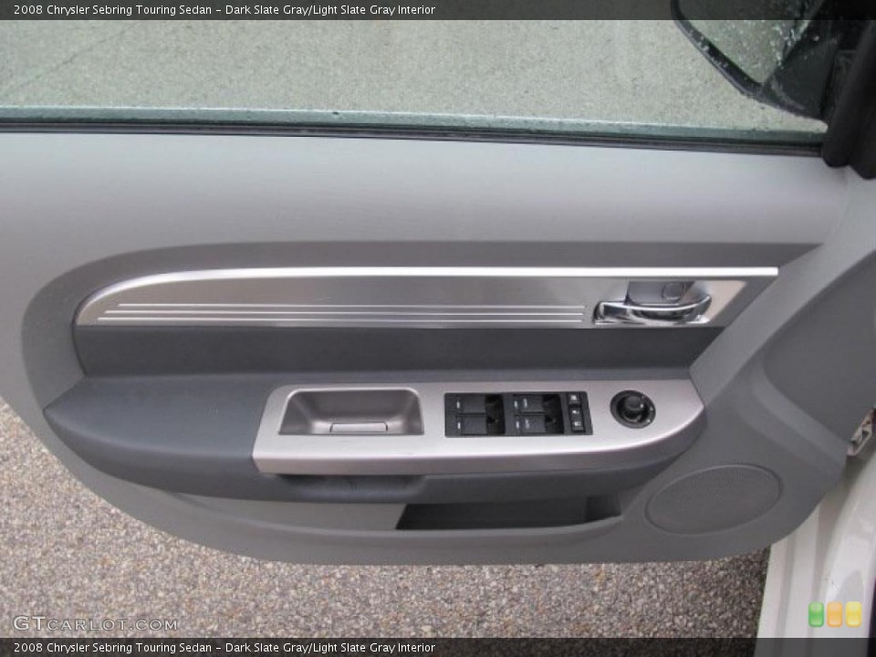 Dark Slate Gray/Light Slate Gray Interior Door Panel for the 2008 Chrysler Sebring Touring Sedan #46795089