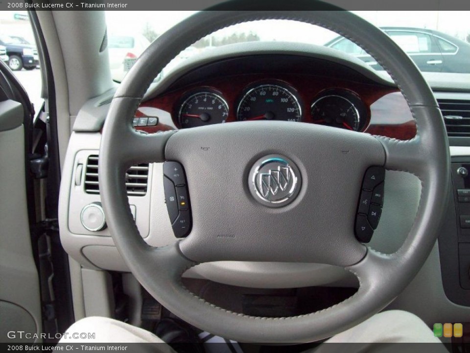 Titanium Interior Steering Wheel for the 2008 Buick Lucerne CX #46796175