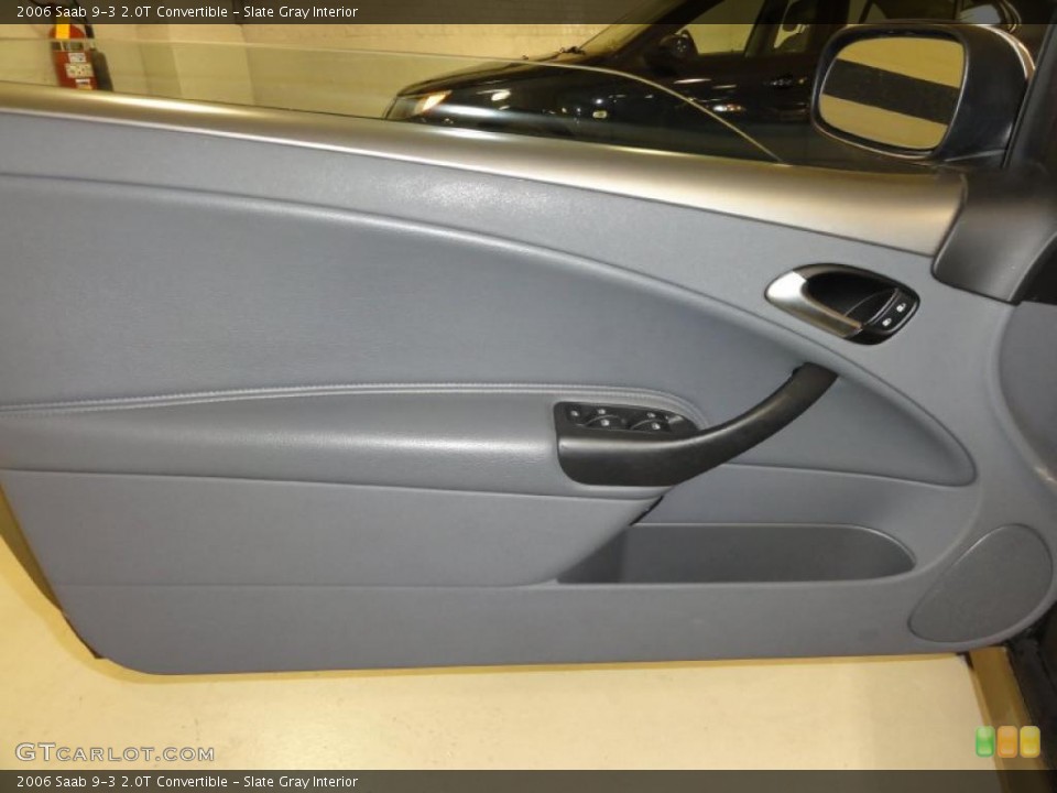 Slate Gray Interior Door Panel for the 2006 Saab 9-3 2.0T Convertible #46797621