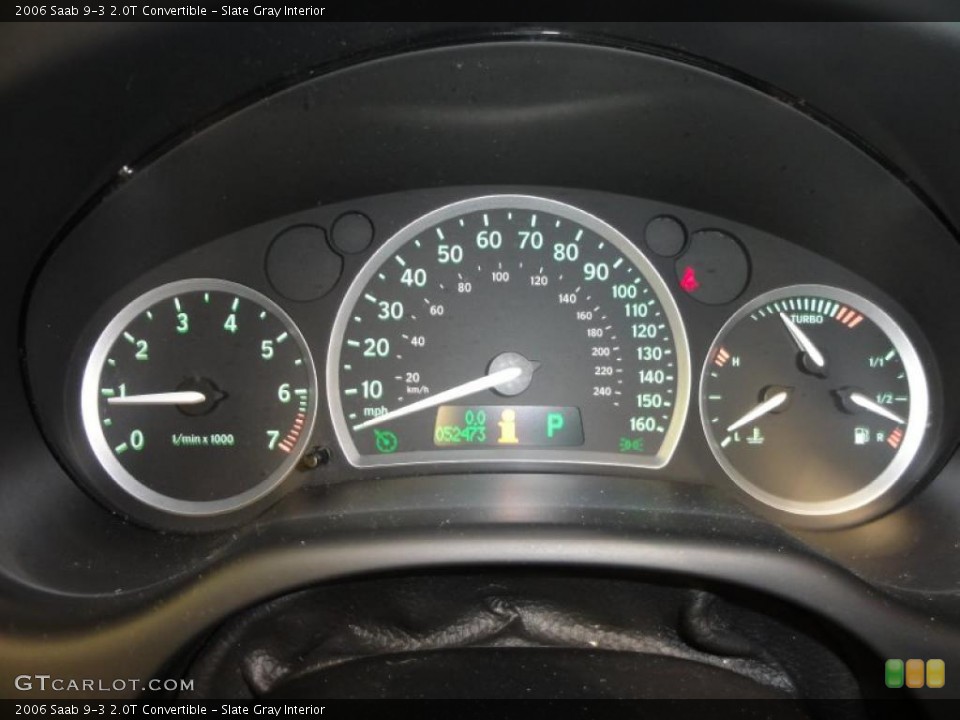 Slate Gray Interior Gauges for the 2006 Saab 9-3 2.0T Convertible #46797882