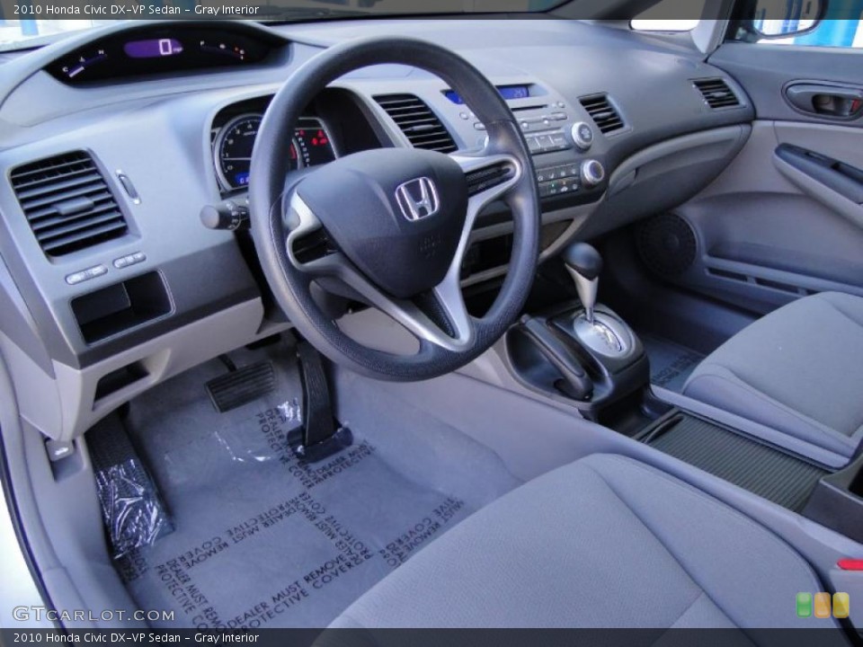 Gray Interior Prime Interior for the 2010 Honda Civic DX-VP Sedan #46798638