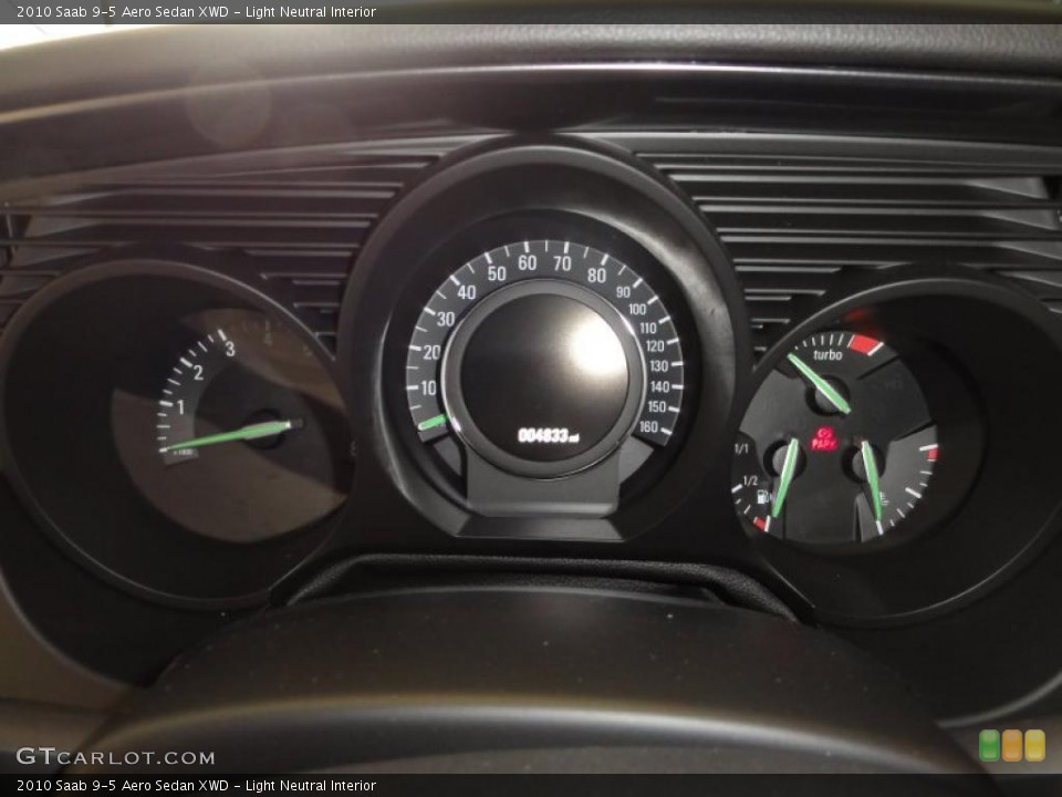 Light Neutral Interior Gauges for the 2010 Saab 9-5 Aero Sedan XWD #46798890
