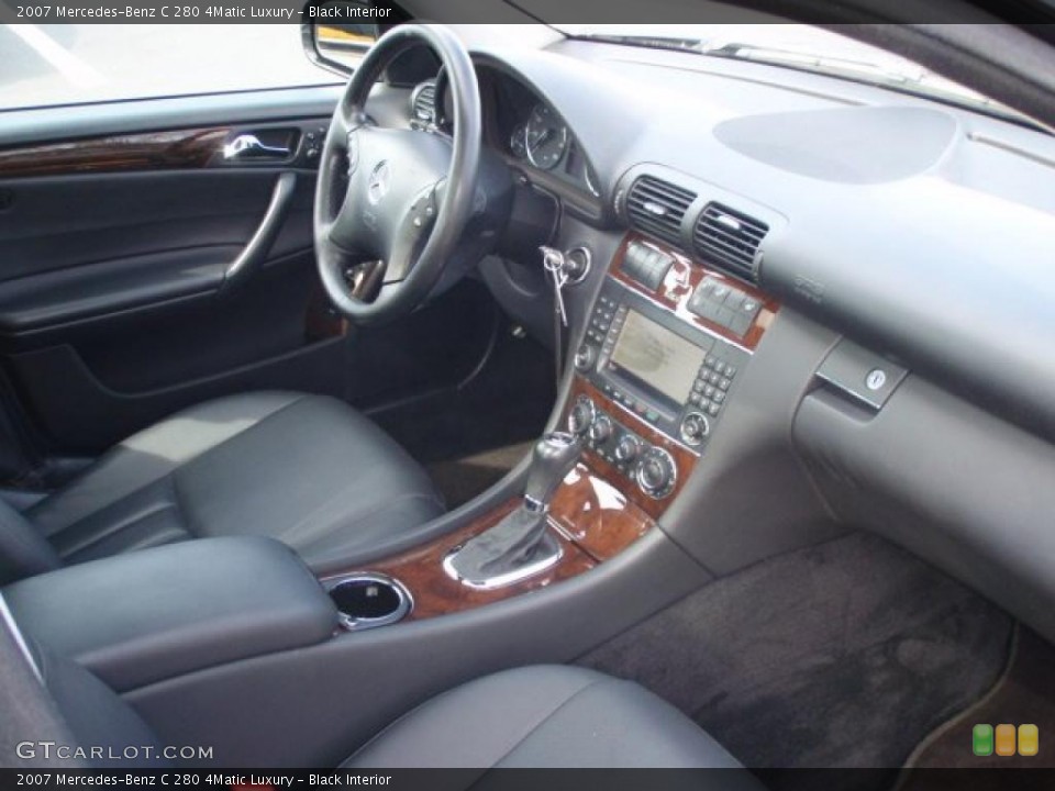 Black Interior Photo for the 2007 Mercedes-Benz C 280 4Matic Luxury #46799274