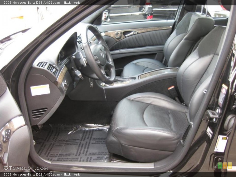 Black Interior Photo for the 2008 Mercedes-Benz E 63 AMG Sedan #46800273