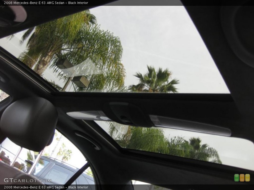 Black Interior Sunroof for the 2008 Mercedes-Benz E 63 AMG Sedan #46800324