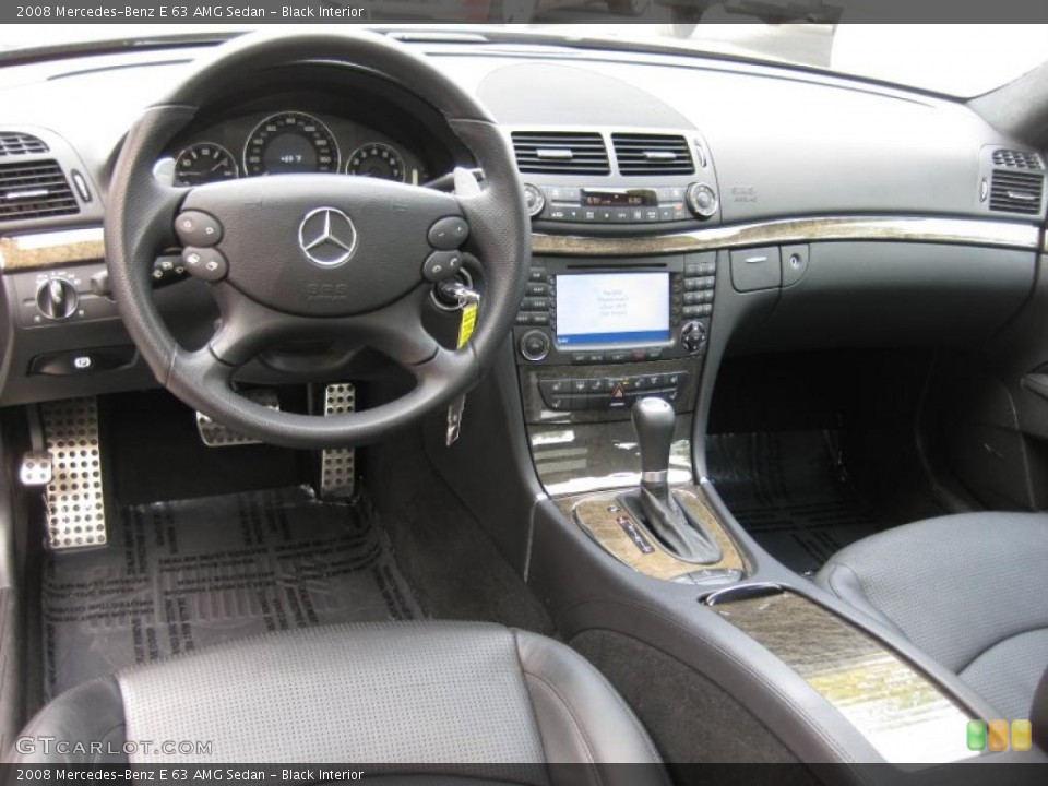 Black Interior Dashboard for the 2008 Mercedes-Benz E 63 AMG Sedan #46800354