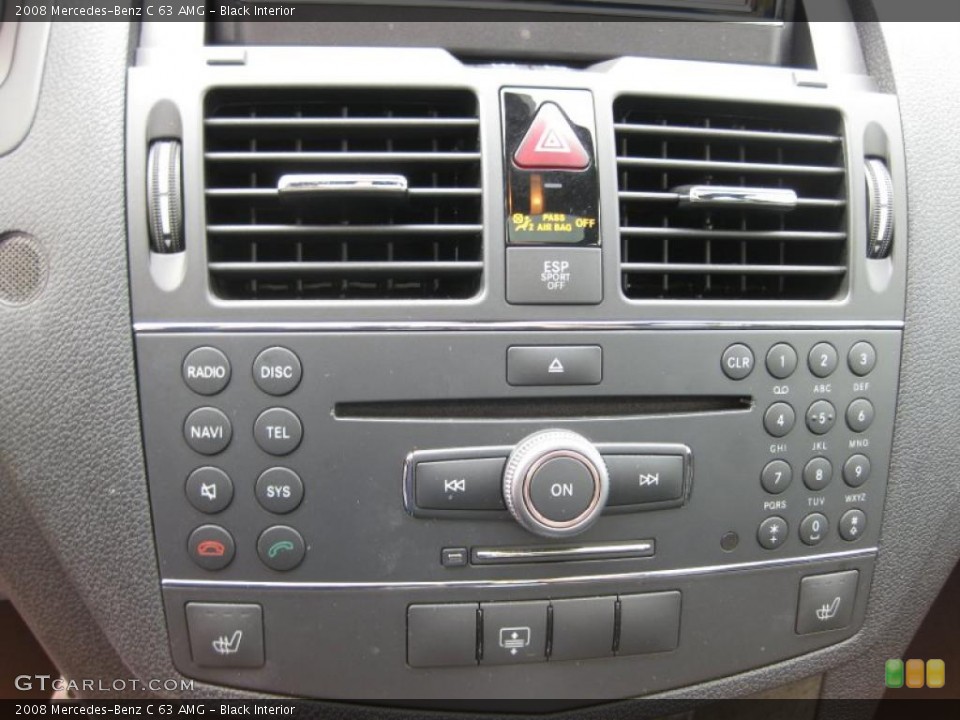 Black Interior Controls for the 2008 Mercedes-Benz C 63 AMG #46800654