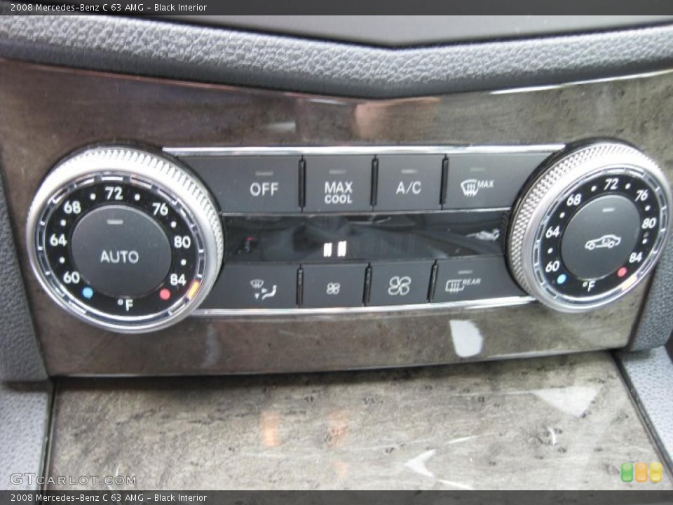 Black Interior Controls for the 2008 Mercedes-Benz C 63 AMG #46800687
