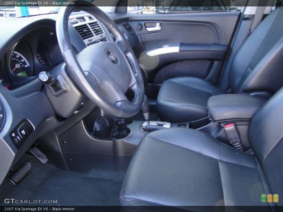 Black Interior Photo for the 2007 Kia Sportage EX V6 #46801191