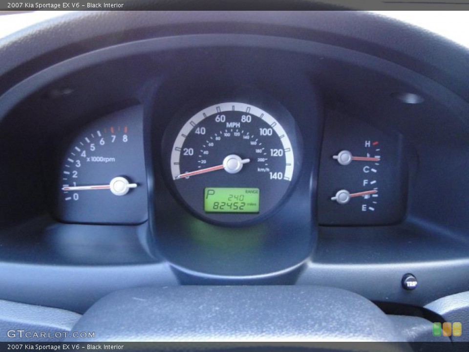 Black Interior Gauges for the 2007 Kia Sportage EX V6 #46801263