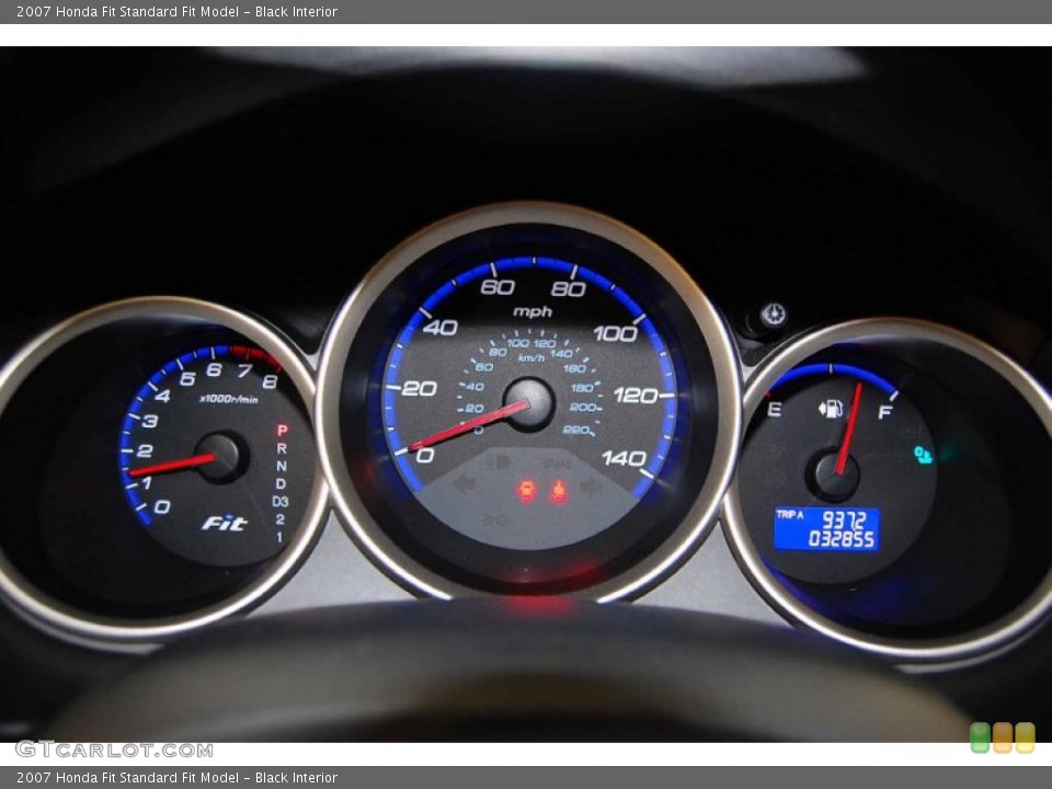 Black Interior Gauges for the 2007 Honda Fit  #46802430