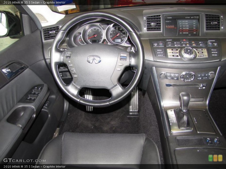 Graphite Interior Controls for the 2010 Infiniti M 35 S Sedan #46803363