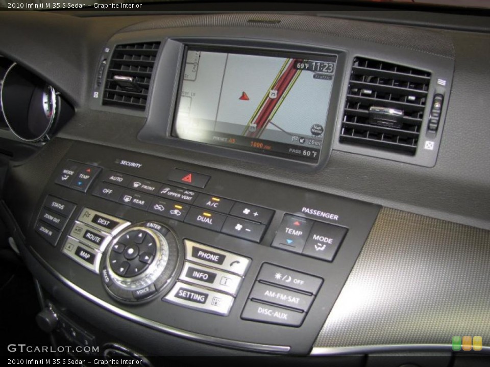 Graphite Interior Navigation for the 2010 Infiniti M 35 S Sedan #46803378