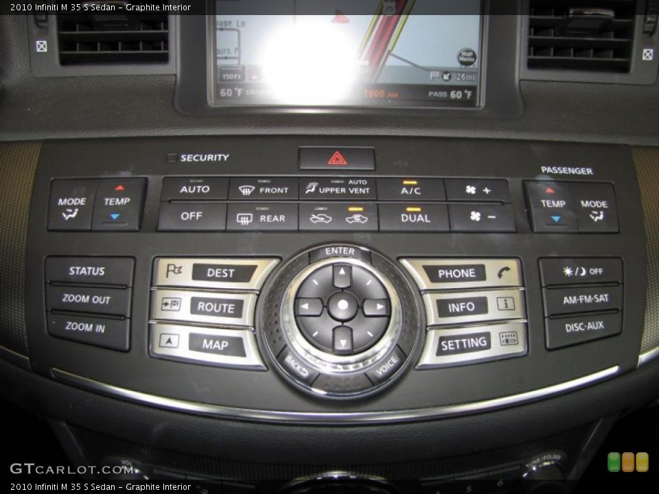 Graphite Interior Controls for the 2010 Infiniti M 35 S Sedan #46803393