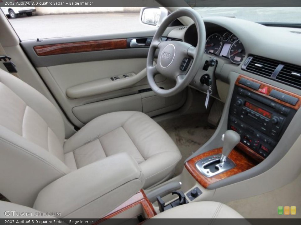 Beige Interior Dashboard for the 2003 Audi A6 3.0 quattro Sedan #46805682