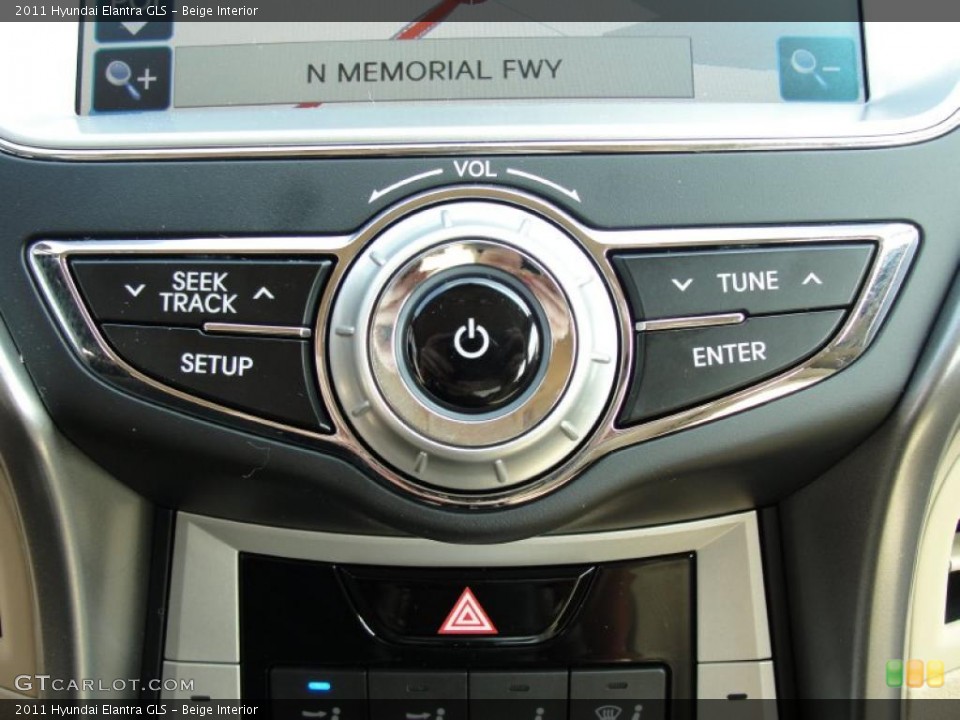 Beige Interior Controls for the 2011 Hyundai Elantra GLS #46810383