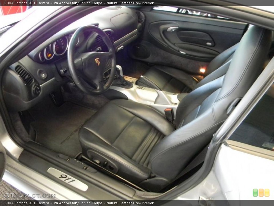 Natural Leather Grey Interior Photo for the 2004 Porsche 911 Carrera 40th Anniversary Edition Coupe #46811211