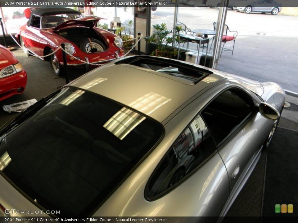 Natural Leather Grey Interior Sunroof for the 2004 Porsche 911 Carrera 40th Anniversary Edition Coupe #46811343