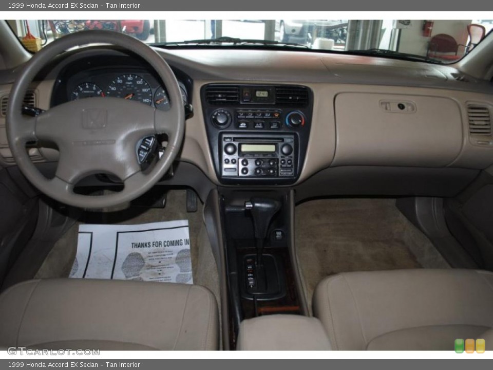 Tan Interior Dashboard for the 1999 Honda Accord EX Sedan #46812072