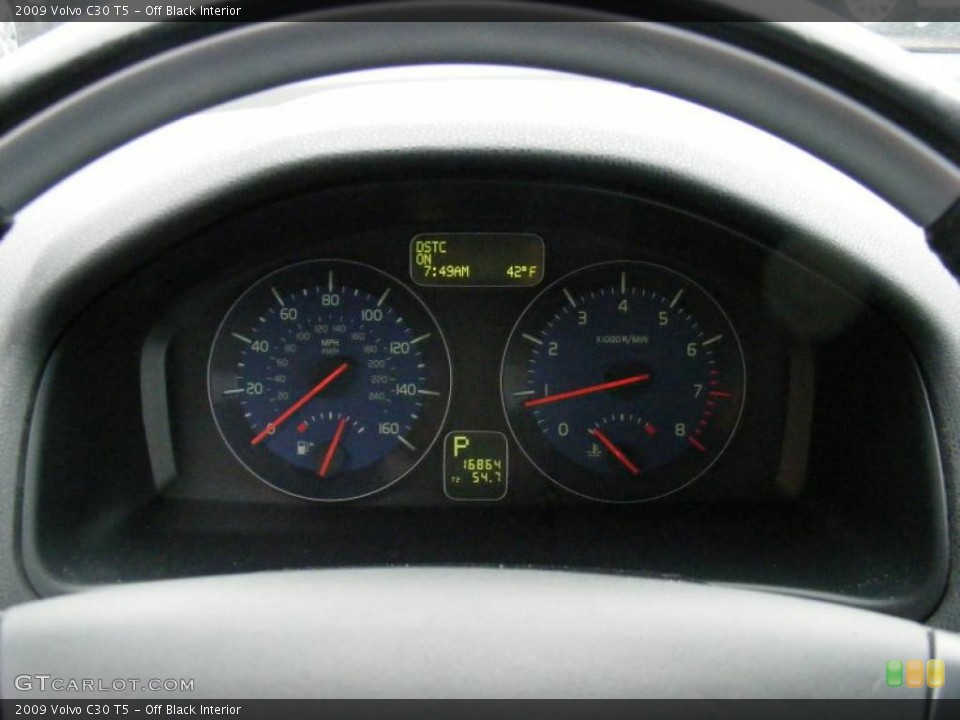 Off Black Interior Gauges for the 2009 Volvo C30 T5 #46813383