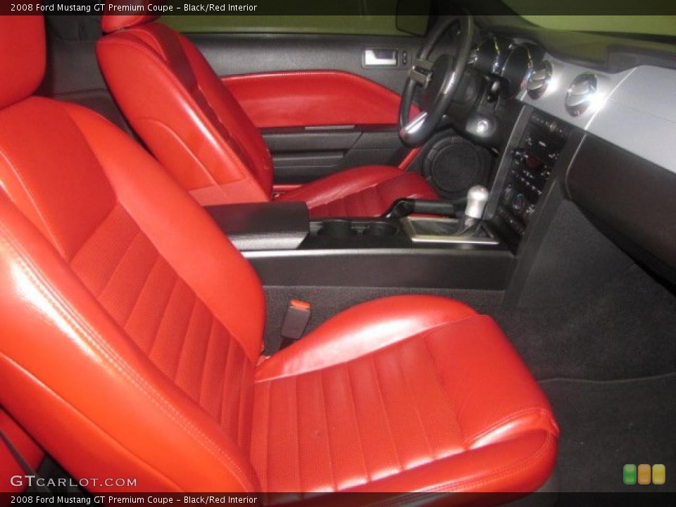 Black/Red Interior Photo for the 2008 Ford Mustang GT Premium Coupe #46813746