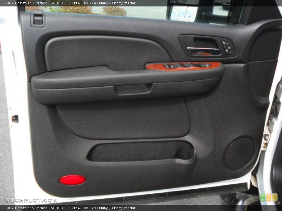 Ebony Interior Door Panel for the 2007 Chevrolet Silverado 3500HD LTZ Crew Cab 4x4 Dually #46813998