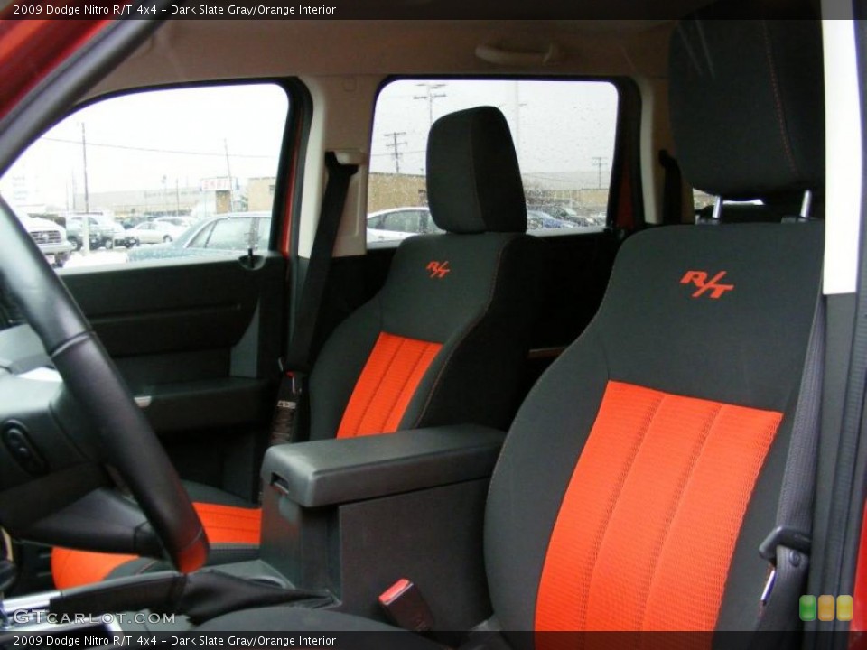 Dark Slate Gray/Orange Interior Photo for the 2009 Dodge Nitro R/T 4x4 #46814598